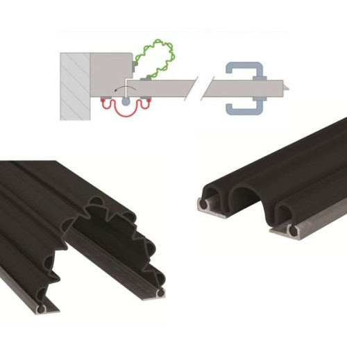 Kit anti pince doigts porte ouverture 90° noir