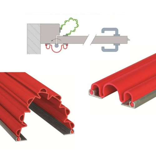 Kit anti pince doigts porte ouverture 90° rouge