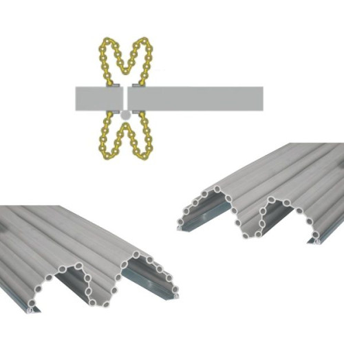 Pack anti pincement doigts porte double ouverture gris