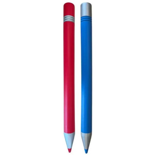 Protections angle stylo rouge et bleu