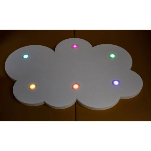 Finition lumières sensorielles sur panneau nuage