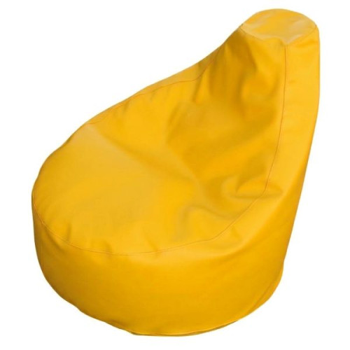 Pouf à billes enfant transat jaune