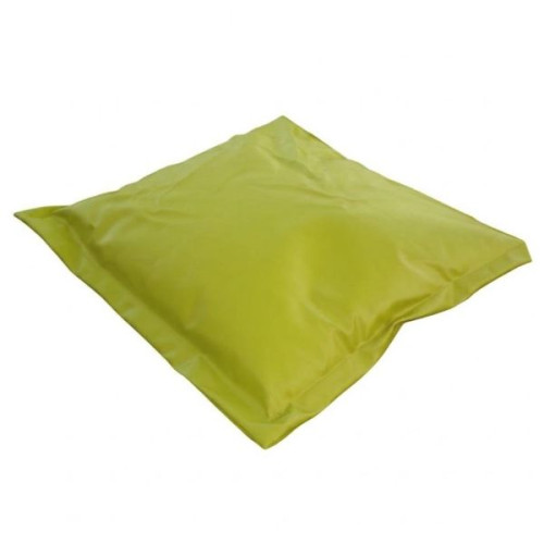 Pouf carré à billes 130 x 130 cm anis