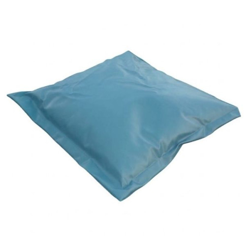 Pouf carré à billes 130 x 130 cm pétrole