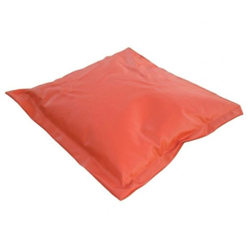 Pouf carré à billes 130 x 130 cm rouge