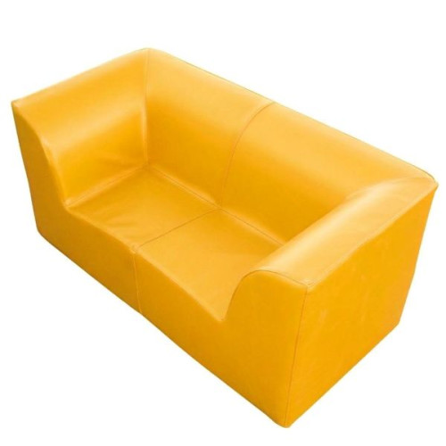Canapé bébé 2 places assise 17 ou 22 cm jaune