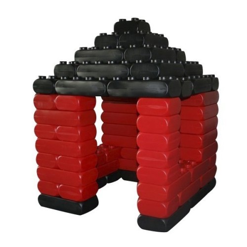 Cabane en brique géante type LOGO