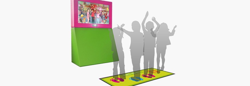 Aire de jeu murale intérieure interactive projection interactive
