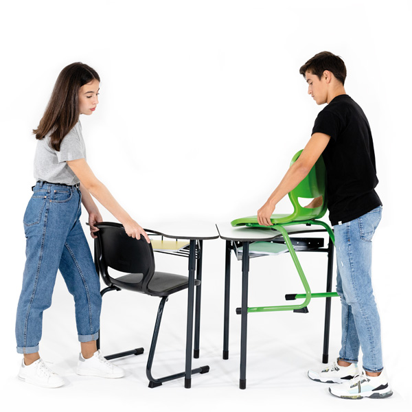 Chaises scolaires pour collège et lycée adaptées aux salles de cours