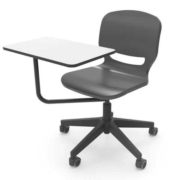 Chaise avec écritoire pour salle de classe dans collège et lycée modulable