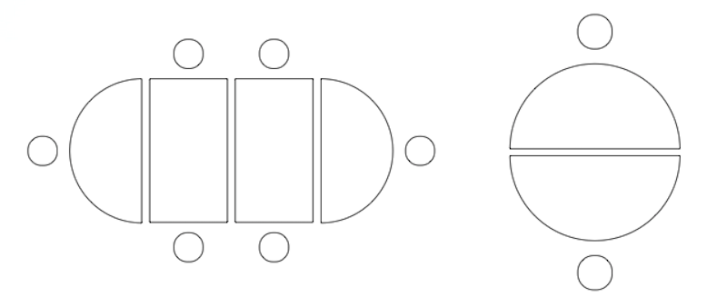idées d'installation de tables pour classe flexible