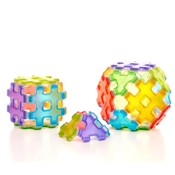 Jeu Polydron magnétique pour construction 2D et 3D en maternelle