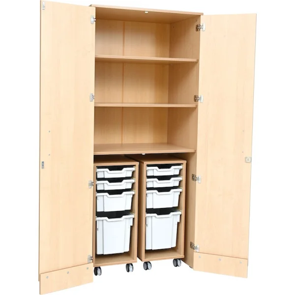 armoire de rangement avec placards pour crèche