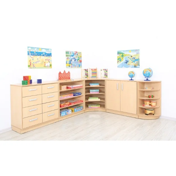 Meuble rangement affaire scolaire pour coin dans salle de classe