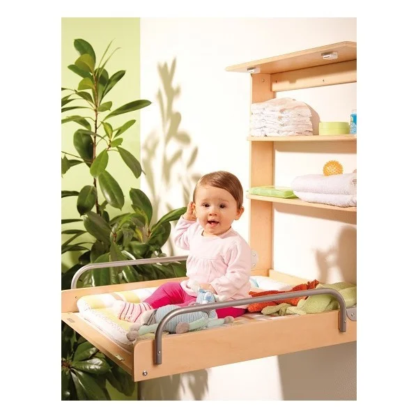 Table a langer murale professionnelle en bois