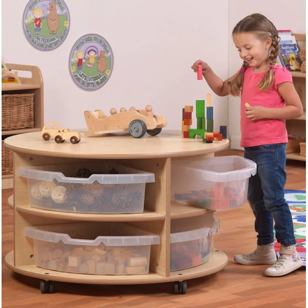 Table basse enfants pour activités dans classe maternelle