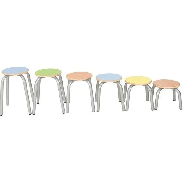 Tabouret scolaire empilable pour espace activités 