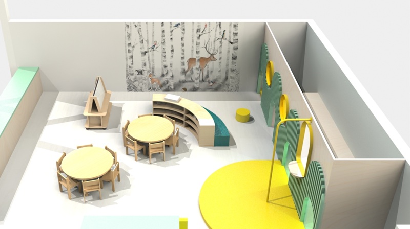 Visuels 3D espace enfants designer par Maxence