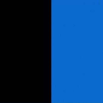Piètement noir et table bleue