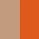 Beige et orange