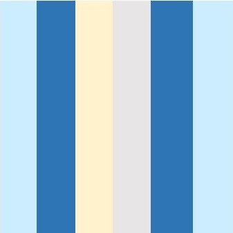 Bleu clair - bleu - beige - gris clair - bleu et bleu clair